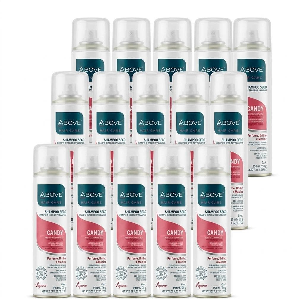Kit 12 Shampoo a Seco Above 150ml Limpeza Capilar sem Água