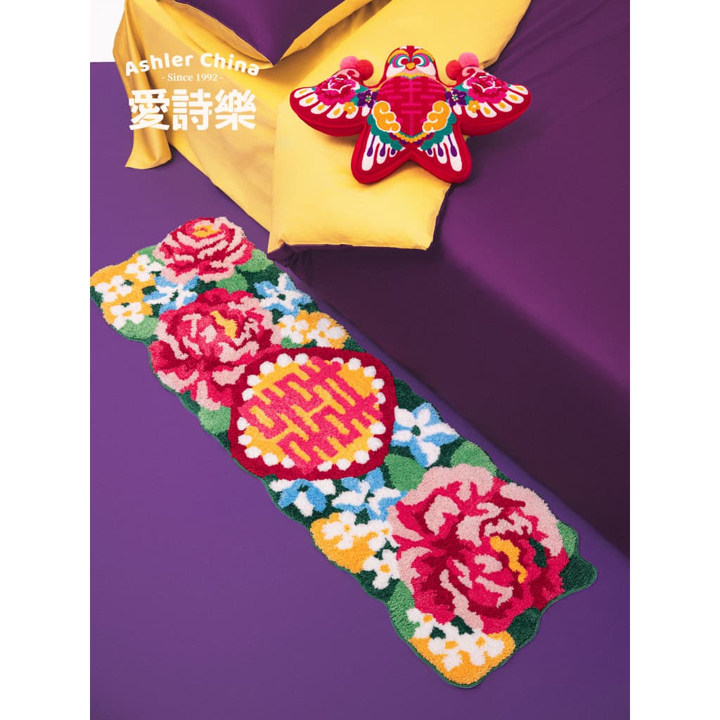 Aishile {casamento} entrada anel de seda tapete de porta cobertor de cabeceira sala de casamento vermelho pé tapete abso