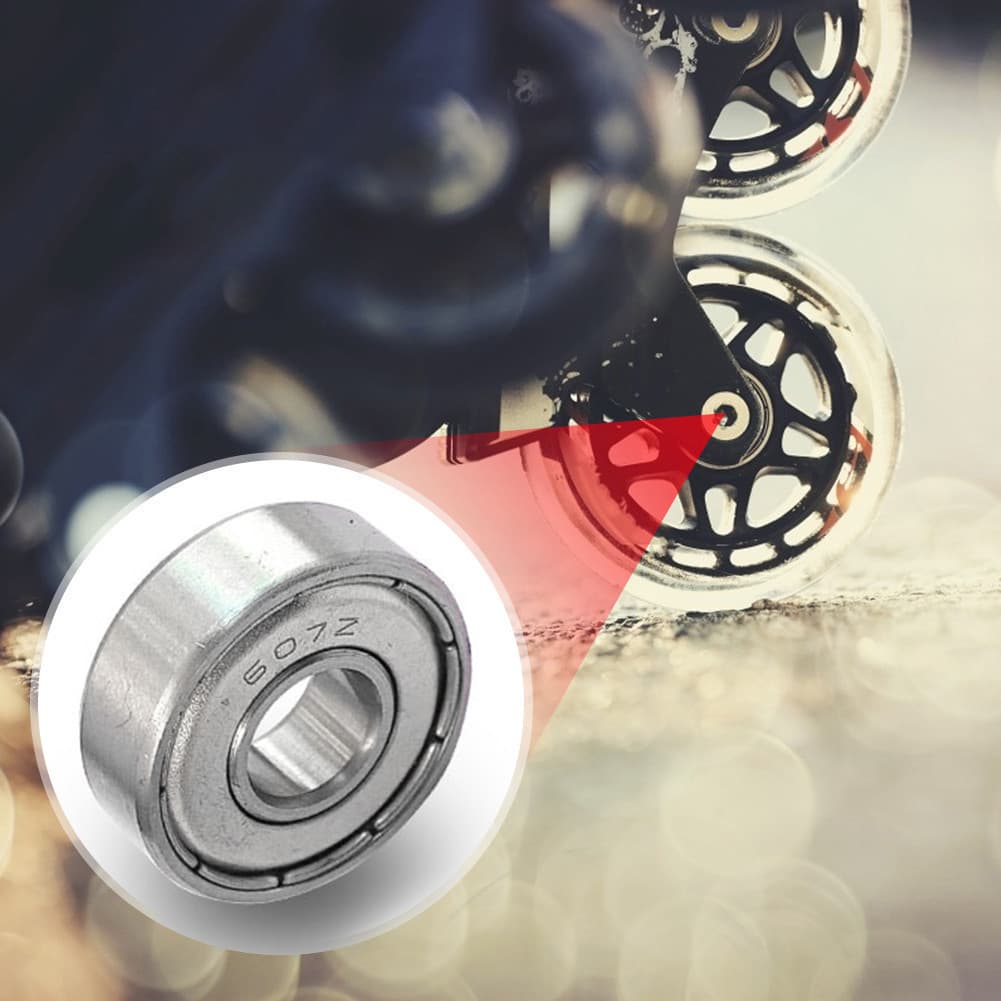 Rolamentos Miniatura Selados 607ZZ Para Skate E Scooter , Suporte De Alta Carga Durabilidade