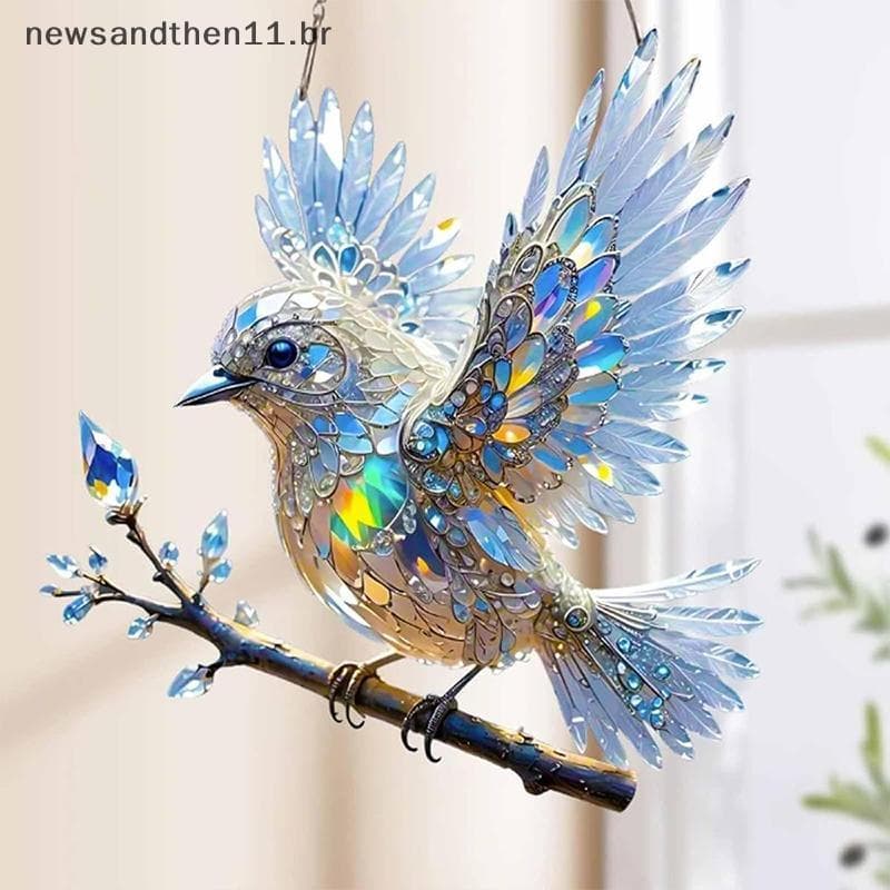 NEWSA Novo Pássaro Acrílico Decoração Para Casa Pingente Sala De Estar , Varanda Pátio Pendurado Aniversário E Feriado P