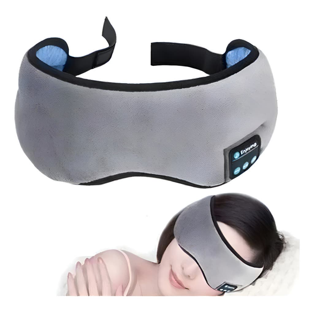 Mascara De Dormir Sem Fio Tapa Olho Fone Bluetooth Meditação