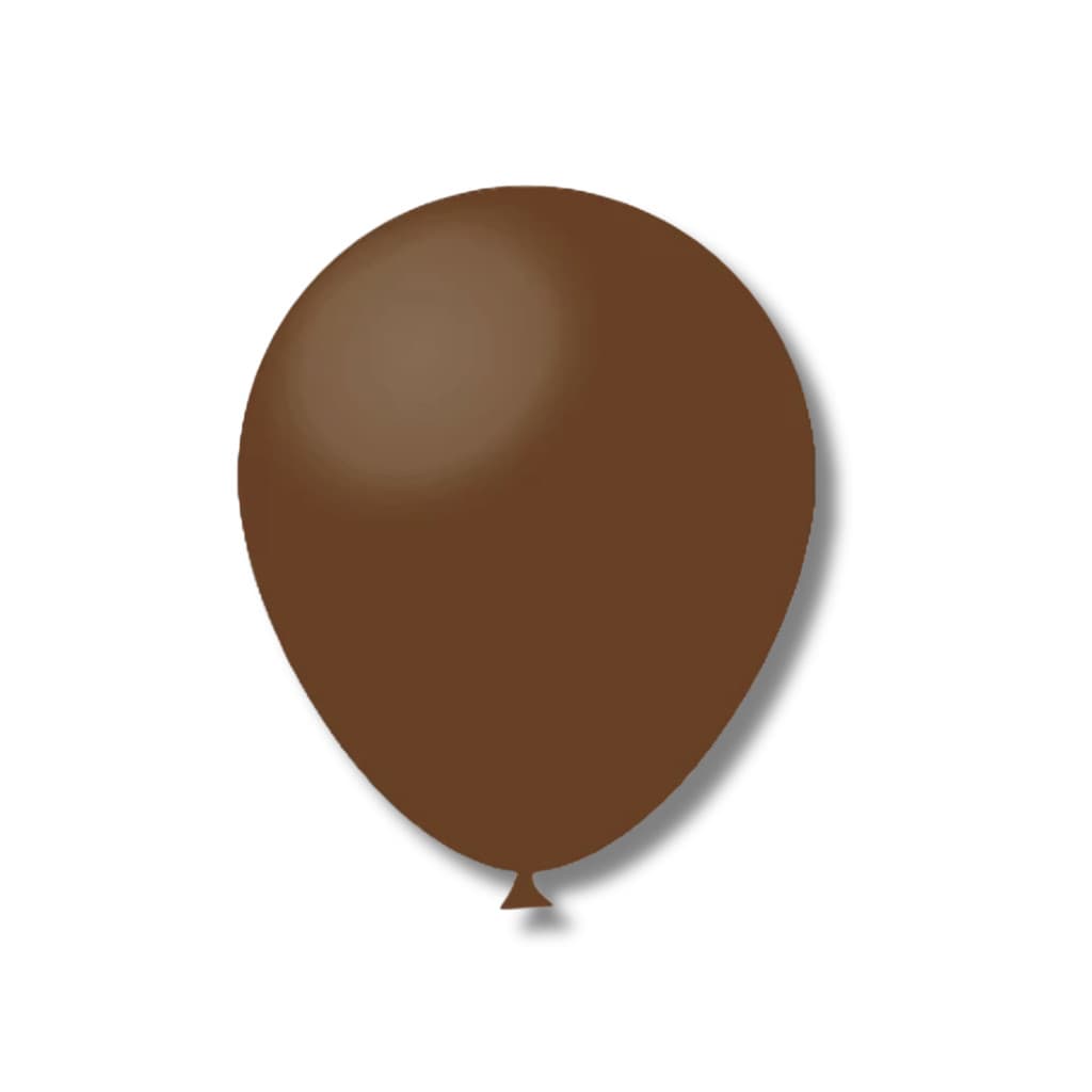 Balão Bexiga Aniversário Látex Liso N 5 Polegadas 50un Festball Marrom