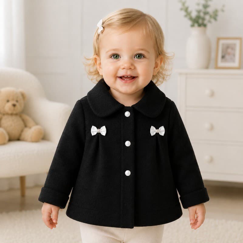 Casaquinho Bebê Menina em Soft – Casaco de Inverno Quentinho e Confortável Dias Frios