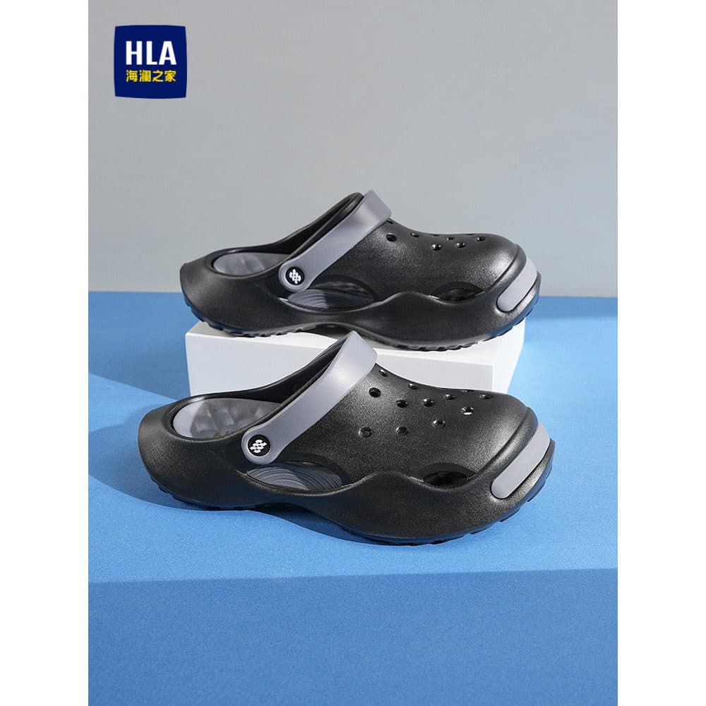 HLA/Hailan House sapatos masculinos 2026 novo estilo verão sapatos masculinos buraco Casual sola grossa Toe-coberto sand