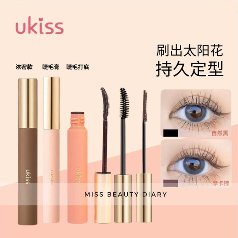 UKISS Eyelash Primer Mascara , Alongamento Curling À Prova D'água De Manchas De Longa Duração Gel De Fixação De Cílios M