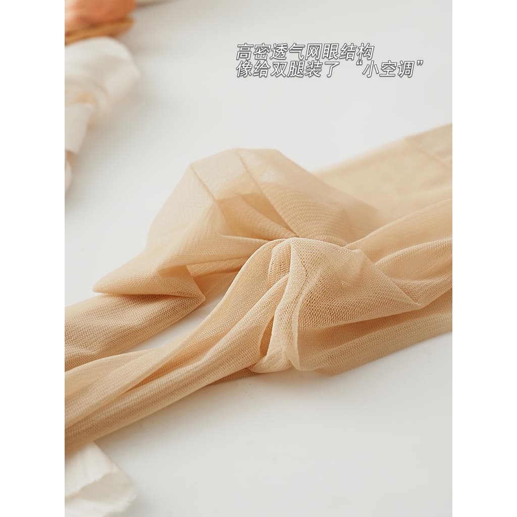 Primavera verão malha respirável meia-calça feminina Ultra-fino Anti-Snagging carne-colorido meias invisíveis verão nu-