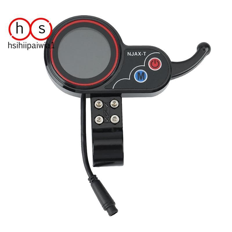 1 PCS NJAX-T Medidor De Painel De Scooter Elétrico 36V 48V Plástico Preto Para Acessórios Elétrica