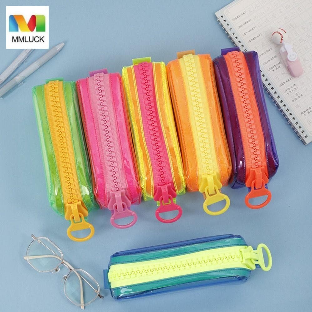 DARBY Estojo Transparente Com Zíper , Caixa De Papelaria , Grande Capacidade Bolsa Para Lápis , Armazenamento De Mesa