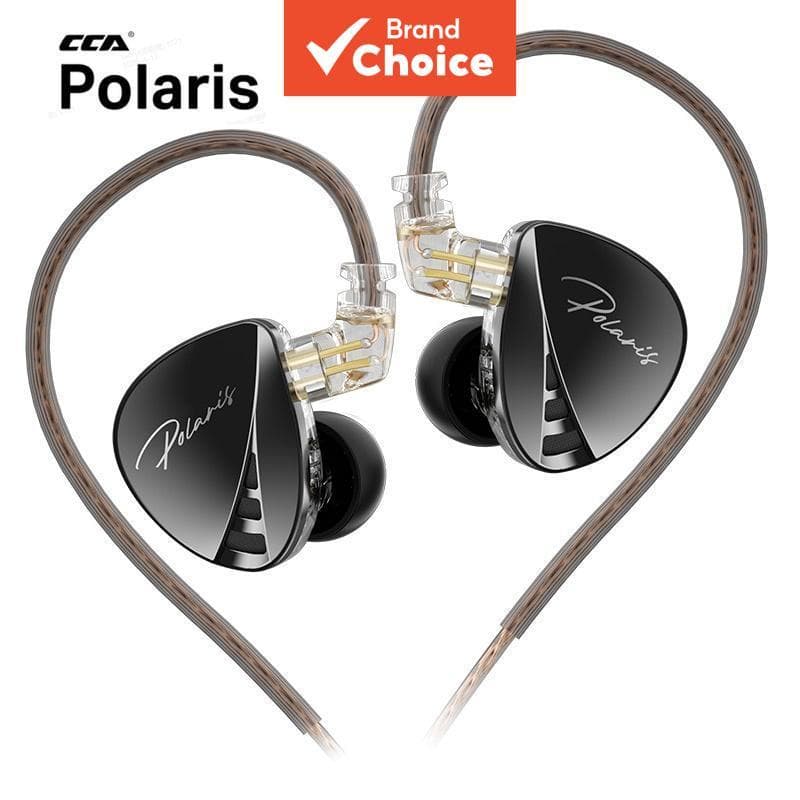 Fones de Ouvido Polaris CCA Polaris Intra-Auriculares IEM Fones de Ouvido Dinâmicos Duplos com Drivers com Fio, 4