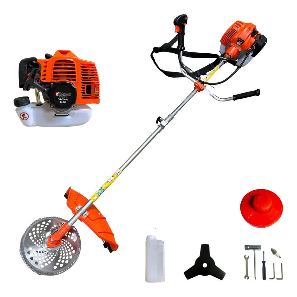Roçadeira Aparador de Grama Cortador Multifunção 65cc Profissional A Gasolina 3.2hp