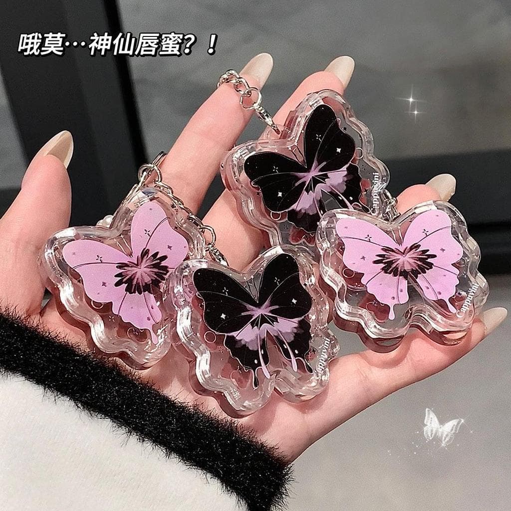 Genuíno Cappuvini Borboleta Sólida Lip Gloss Hidratante Hidratante Rosto Simples Espelho Água Luz Estudante Festa Batom