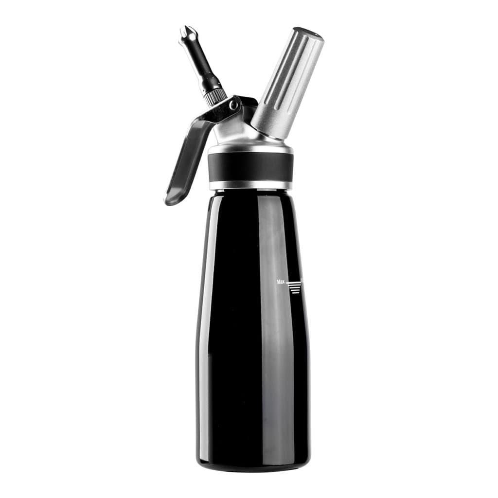Garrafa sifão de chantilly profissional preto 500ml allonsy 1 un