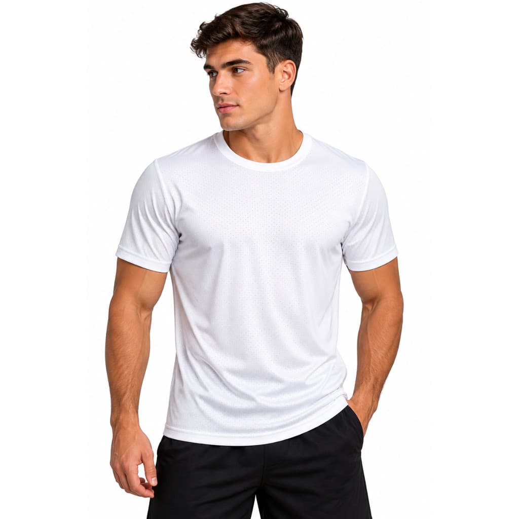 Camiseta Básica Masculina Para Esporte Treino Academia Dry Fit Com Proteção UV