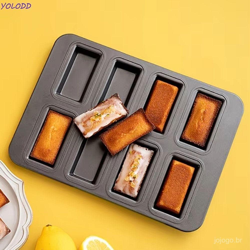 Forma para Assar Mini Muffins YOLODD, 8 Cavidades, DIY, Molde Antiaderente, Forma Criativa para Bolos, Forma Durável par