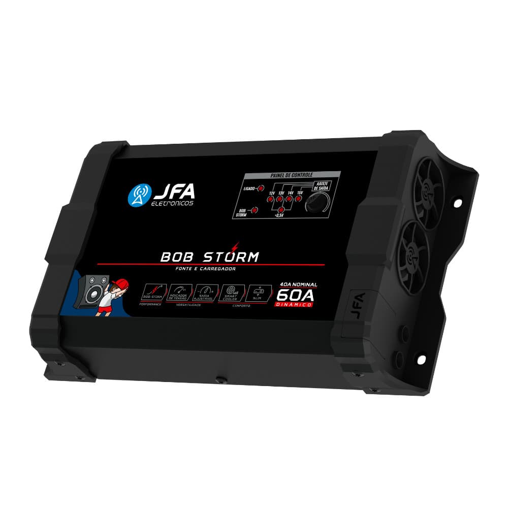 Fonte E Carregador De Bateria Jfa Automotivo Bob Storm 60a [F133]