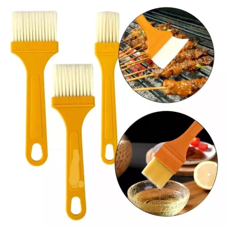 Pincéis Trincha Kit com 3 Peças Para Churrasco, Cozinha Pequenos Artesanato Multiuso PRONTO ENTREGA