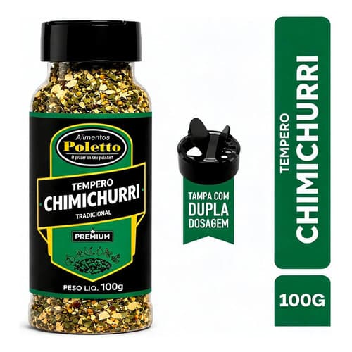 Tempero Premium Gourmet Tradicional Poletto Chimichurri - 100g