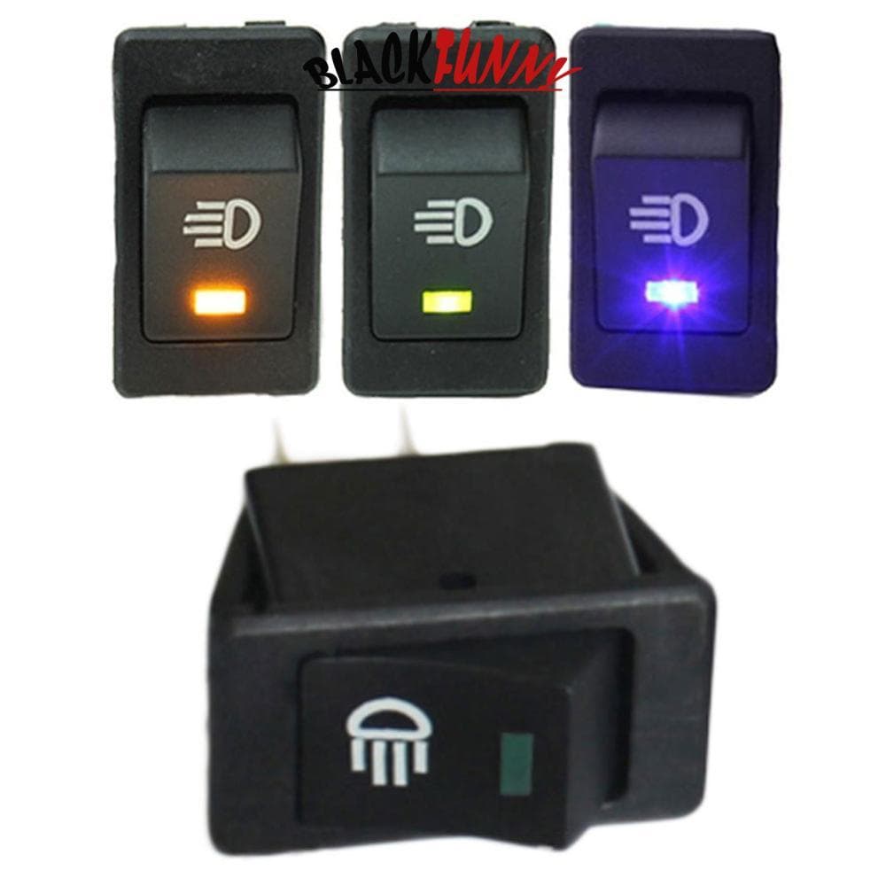 BLACKFUNNY 1Pc Forma De Barco 12V 35A Carro Auto Luz De Nevoeiro Interruptor De Alternar LED Painel T9W4