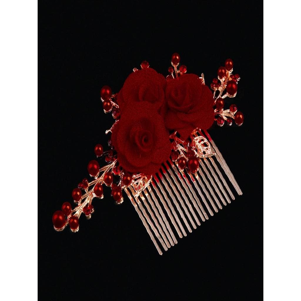 Feliz vovó placa acessórios de cabelo casamento cocar flor casamento High-End noiva feliz mãe casamento banquete cabeça
