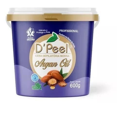 CERA DEPILATÓRIA MORNA ARGAN OIL D'PEEL 600G