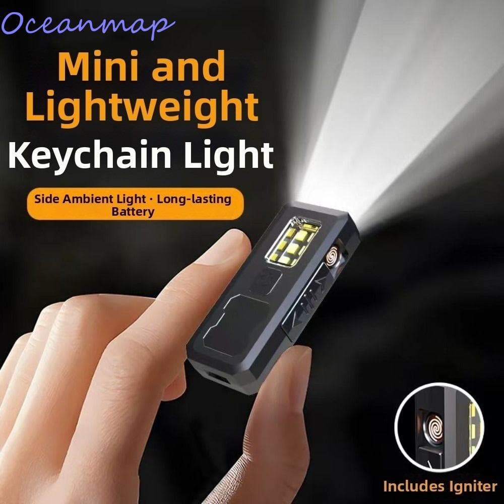 Lanterna UV OCEANMAP , Luz De Inspeção LED Com Clipe De Base , Tocha De Trabalho Portátil De Carregamento TYPE-C