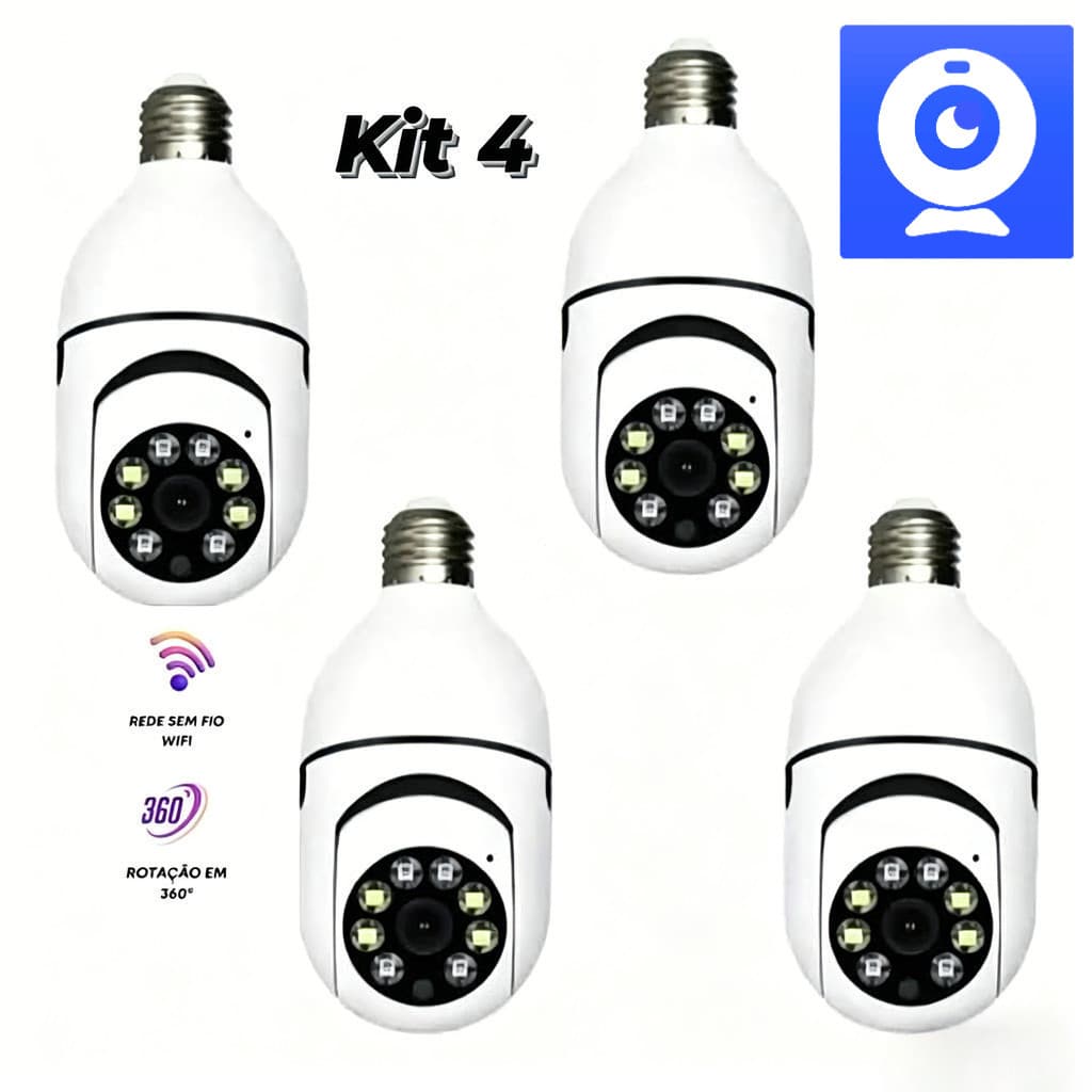 Kit De Câmera De Segurança Infravermelha À Prova D'água Wi-Fi Sem Fio-V720 APP