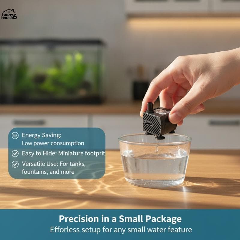 Bomba De Circulação De Tanque De Peixes Divertida 2.5W Água Silenciosa Para Mini Aquário Hidropônico Jardim Lagoa Uso Qu