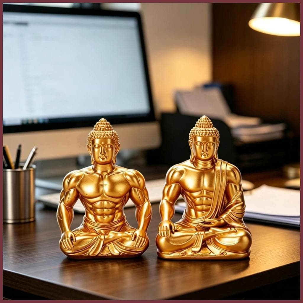 Estátua De Buda Pequena , Escultura Em Resina Espiritual Chinesa , Zen Para Casa , Escritório , Apartamento jiwbr
