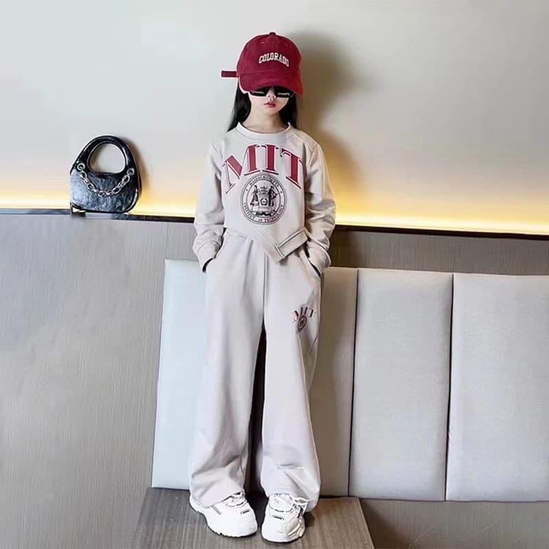 Meninas primavera terno 2025 primavera moletom calças de duas peças terno crianças moda esportes crianças roupas na moda