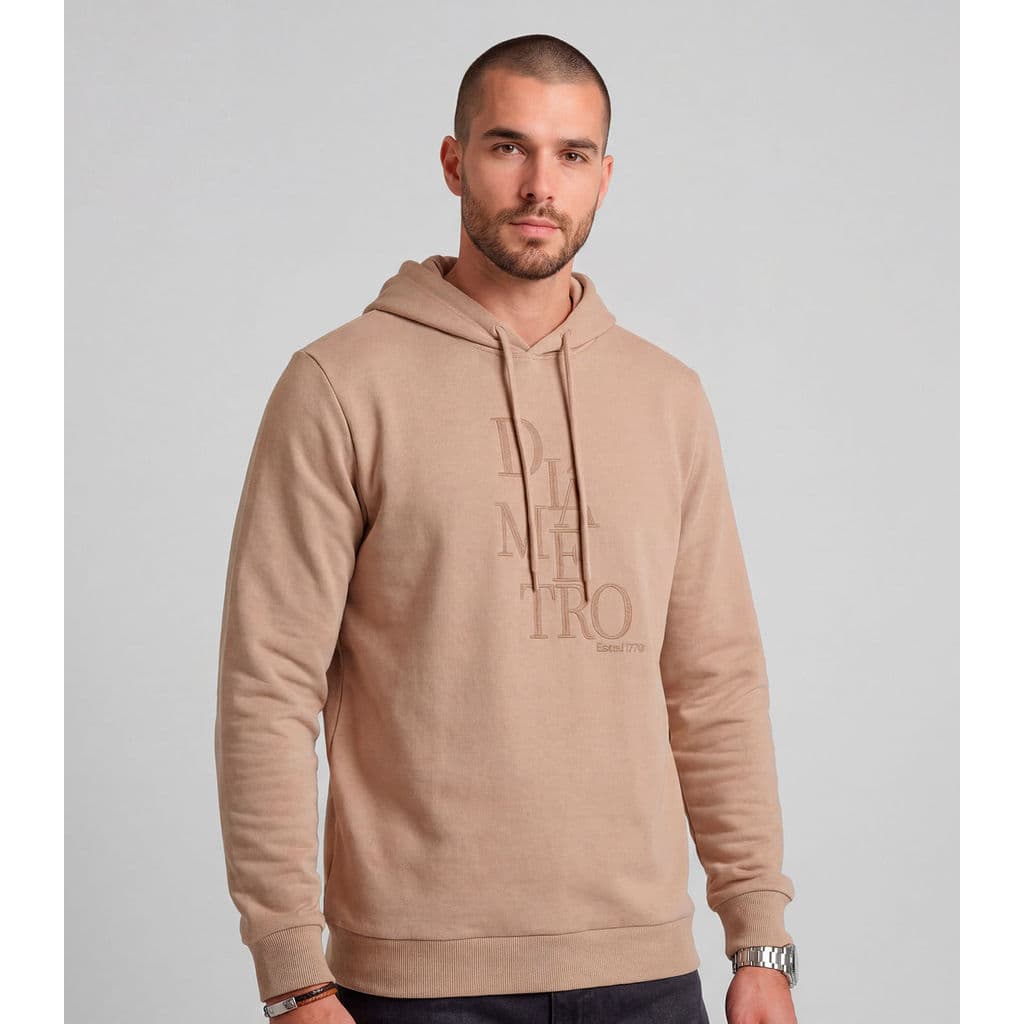 Moletom Com Capuz Masculino Diâmetro Marrom