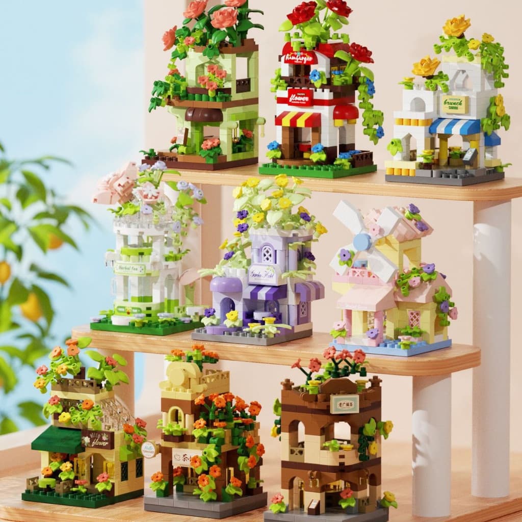 2026 novo estilo na moda lego criação primavera loja italiana compatível lego blocos de construção pequenas partículas m