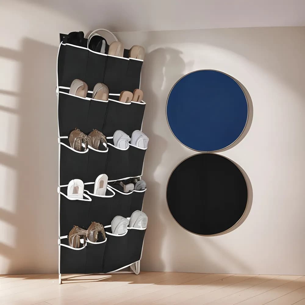 2x Organizador Sapateira Vertical Porta 20 Bolsos