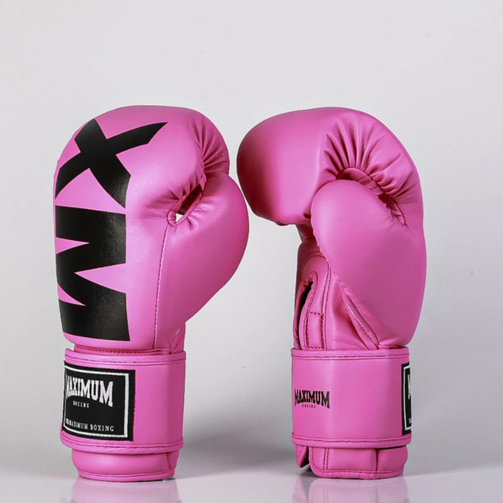 Luva Rosa & Preta Maximum MXM Inverse Muay Thai Boxe kickboxing MMA