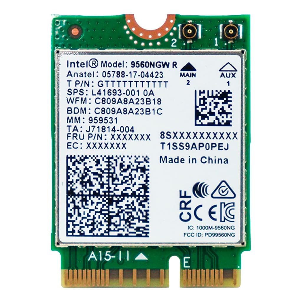 Intel Dual Band Ac 9560 9560ngw Ngff 1.73gbps Bt 5.0 Wireles