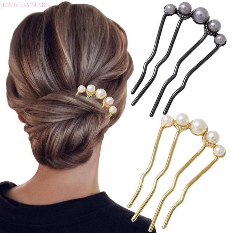 Garfos Cabelo Forma U Judeu Para Cabelos Longos , Grampo Francês , Acessórios Penteados