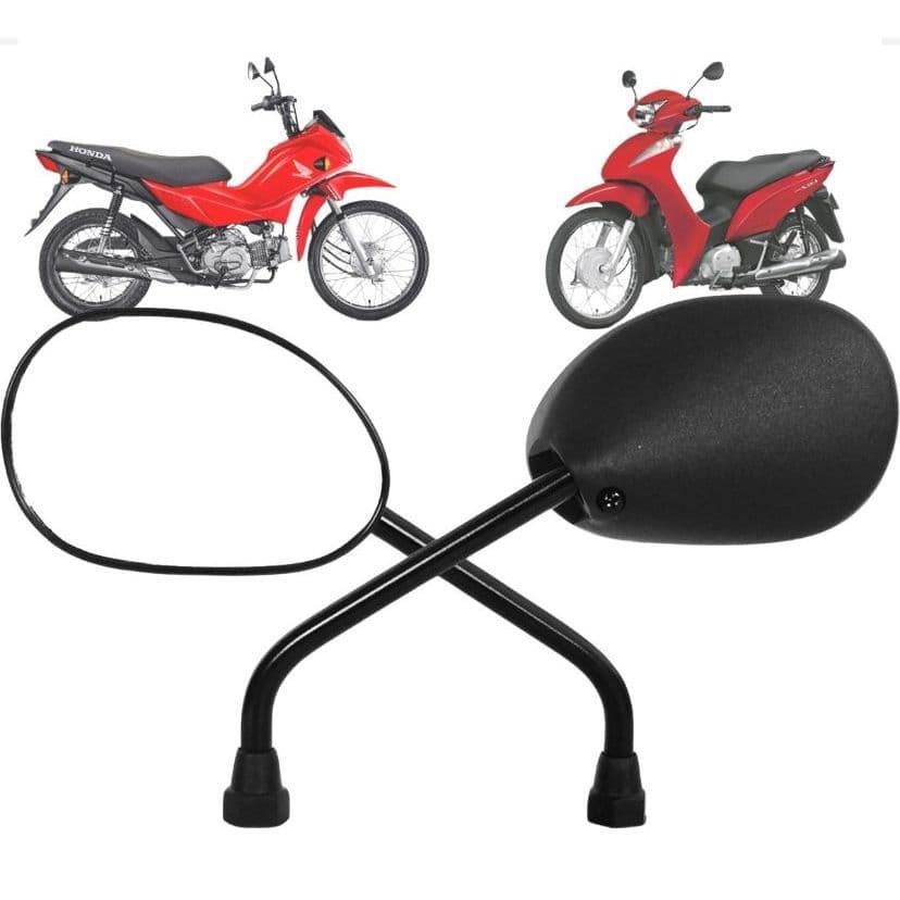Par Espelho Retrovisor Biz 100 / 125 Bross 09 Modelo Honda