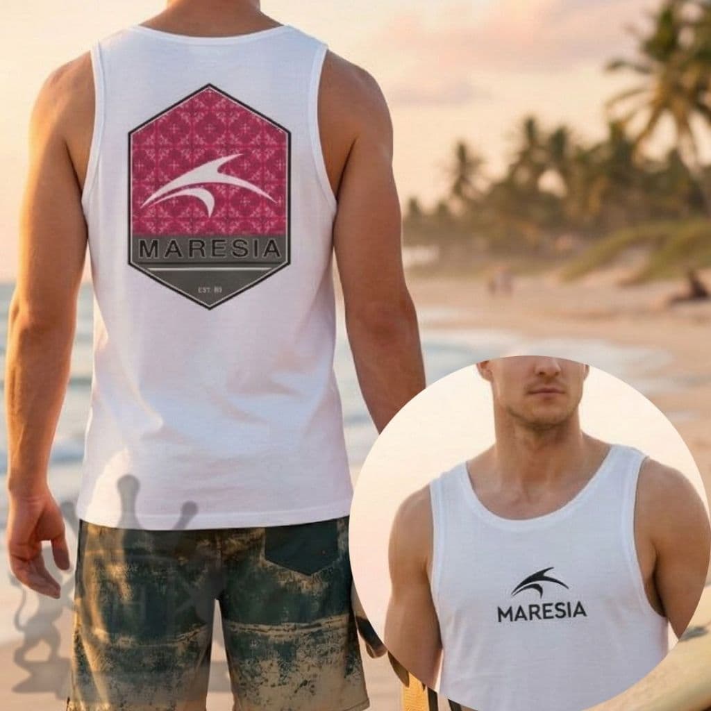 Camiseta Regata Maresia Psicodélica Moda Praia e Academia 100% Algodão