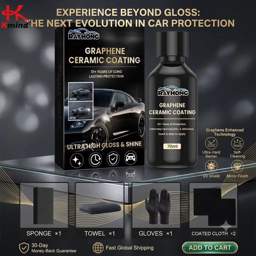 Revestimento Cerâmico Nano De Grafeno-Líquido Super Hidrofóbico Do Brilho UV Da Proteção Pintura Manutenção