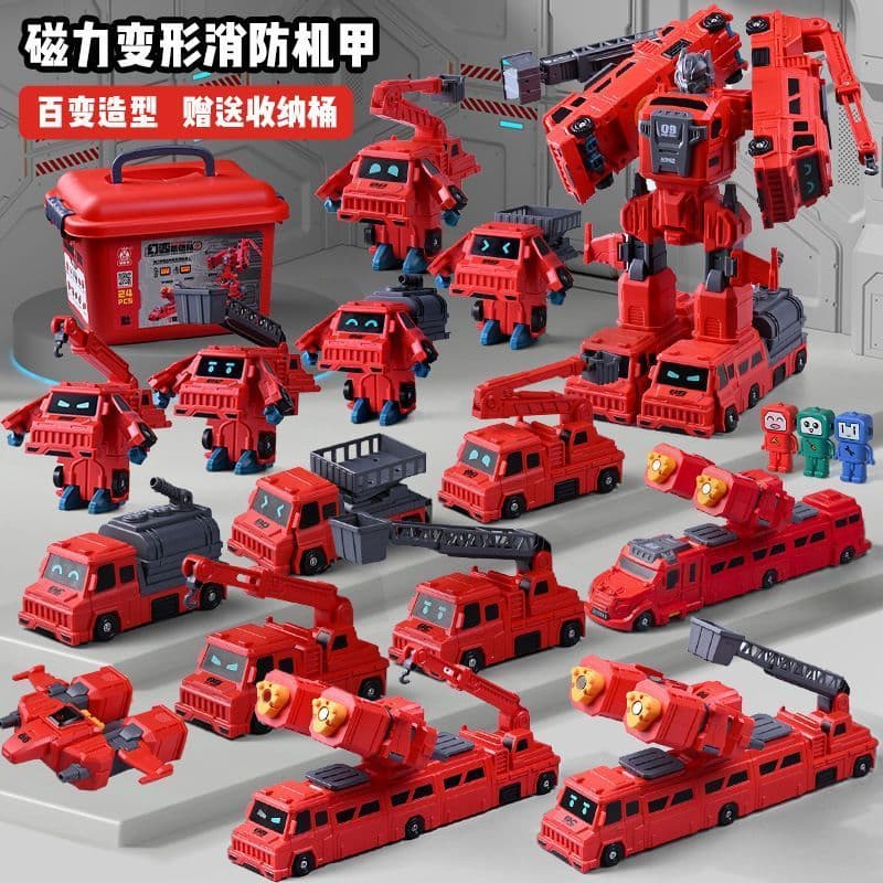 Blocos de construção magnéticos barril magnético crianças montagem educacional masculino King Kong carro peça magnética