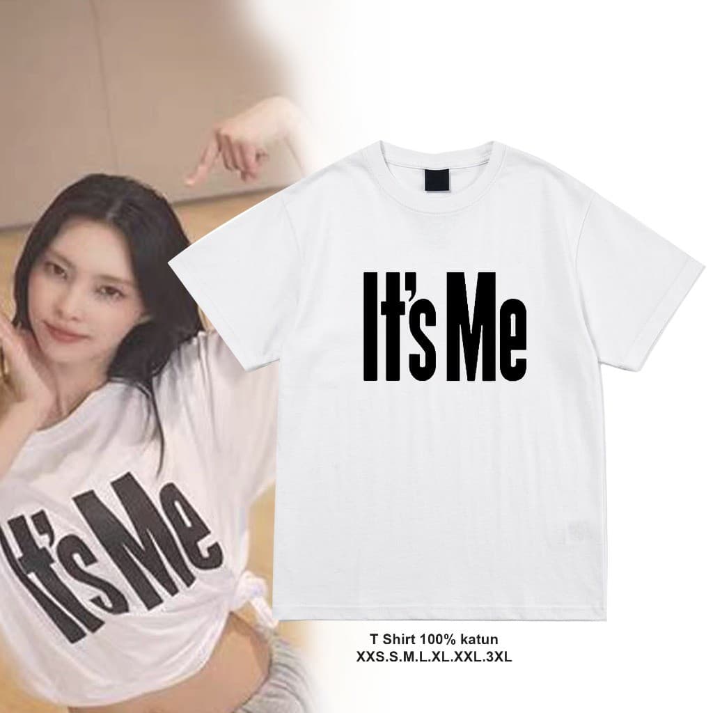 Camisa Camiseta KATUN ILLIT Estilo Coreano ITS ME 100 % Algodão Harakuju Bts Kpop