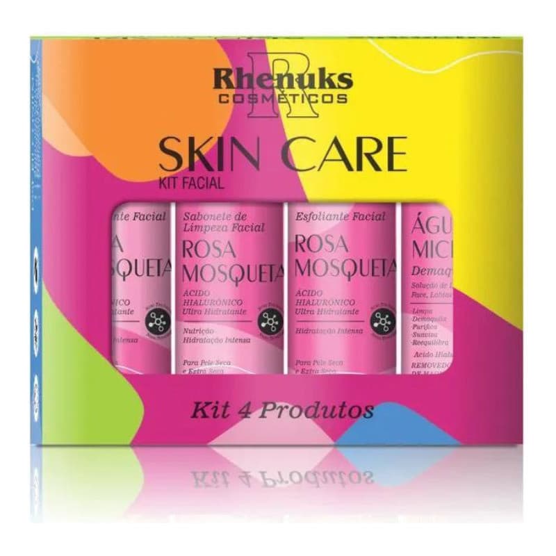 Kit Facial Rhenuks Skin Care Rosa Mosqueta - 4 Produtos