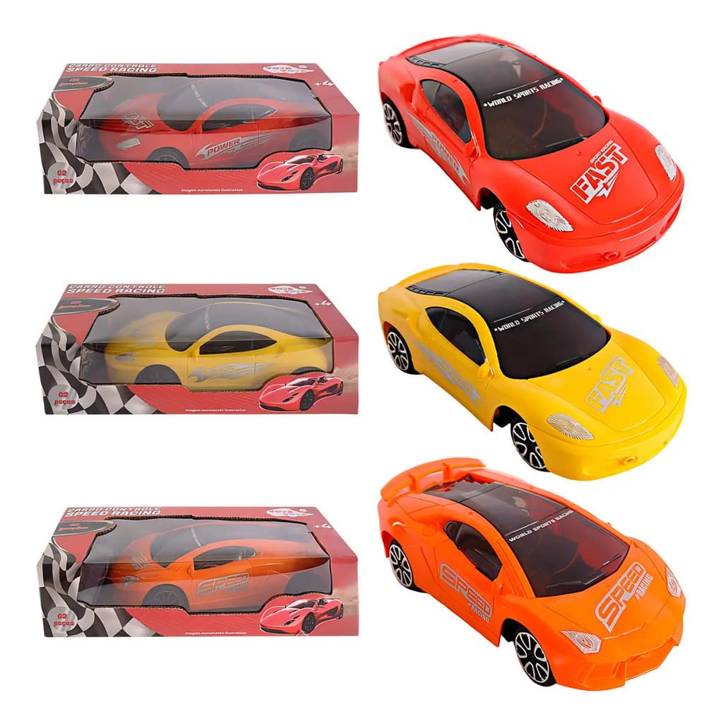 Carrinho Speed Racing Com Controle Remoto 2 Funções- Sortido