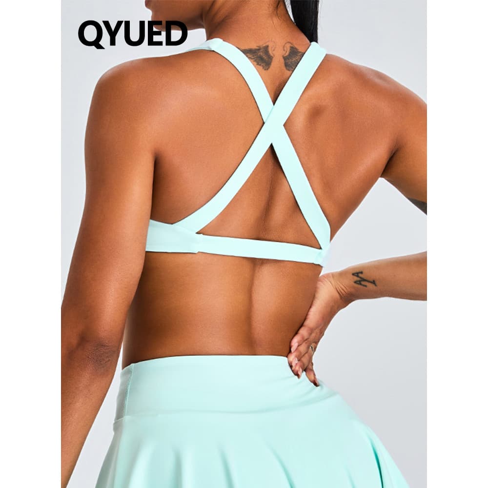 Roupas de Yoga topo feminino cruz volta colete roupa interior esportiva Pilates sutiã de Fitness sutiã de alta intensida