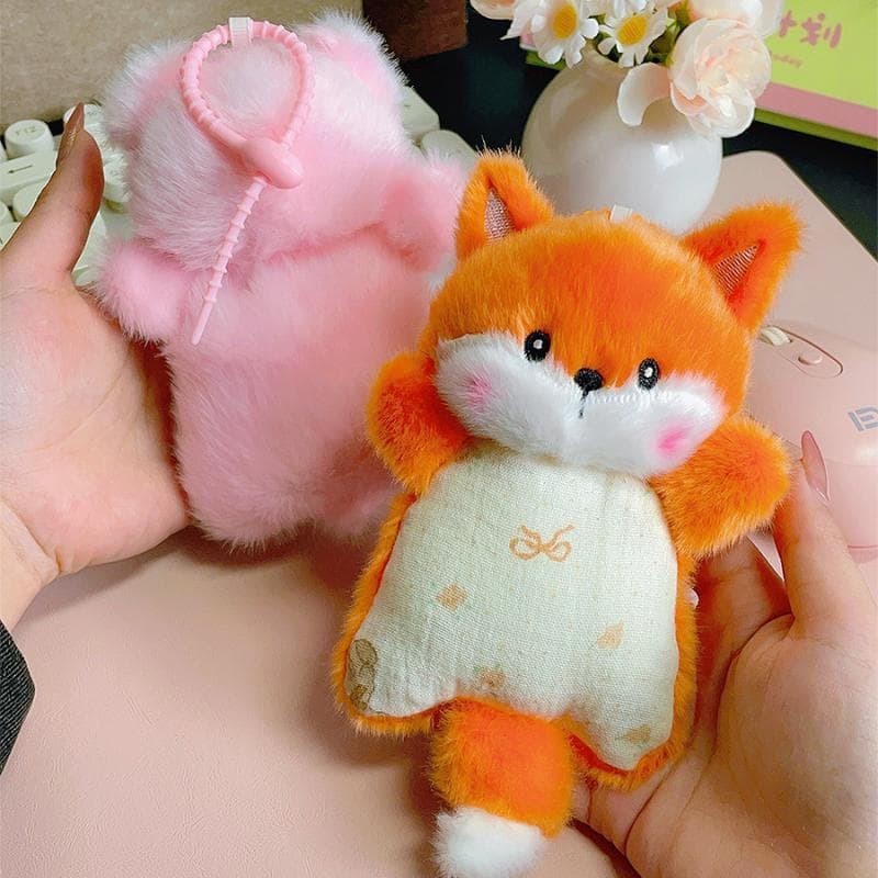 Bonito Dos Desenhos Animados Pequeno Animal De Pelúcia Chaveiro Kawaii Almofada De Pulso Boneca Pingente Bapa Decoração