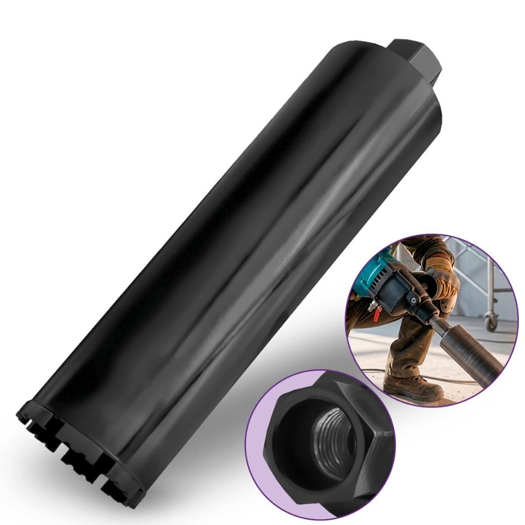 Coroa Diamantada Broca Serra Copo 108x450mm Rosca Encaixe 1.1/4