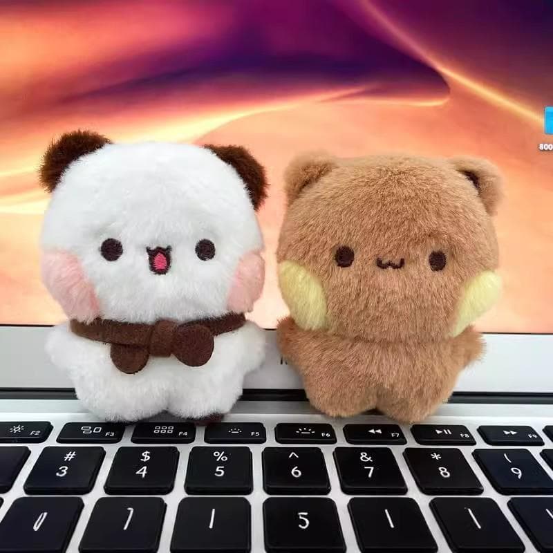 Um ou dois pano pano Original pingente de pelúcia adesivos saco pingente boneca saco de escola pingente casal acessórios