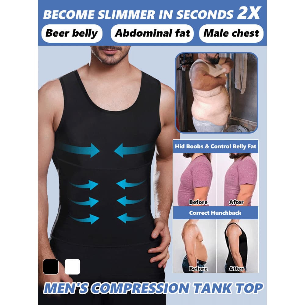 [Modelagem Perfeita] SL-【2 tipos de design melhorado/mais confortável】Cinta Para Homens/Fitness/Diário