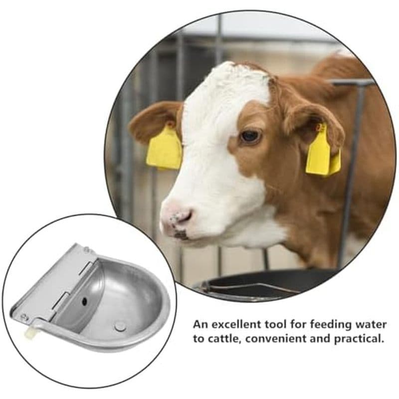 Tigela Alimentadora Automática De Água De Aço Inoxidável Abaodam Com Calha De Válvula Flutuante Para Vacas , Cavalos E O