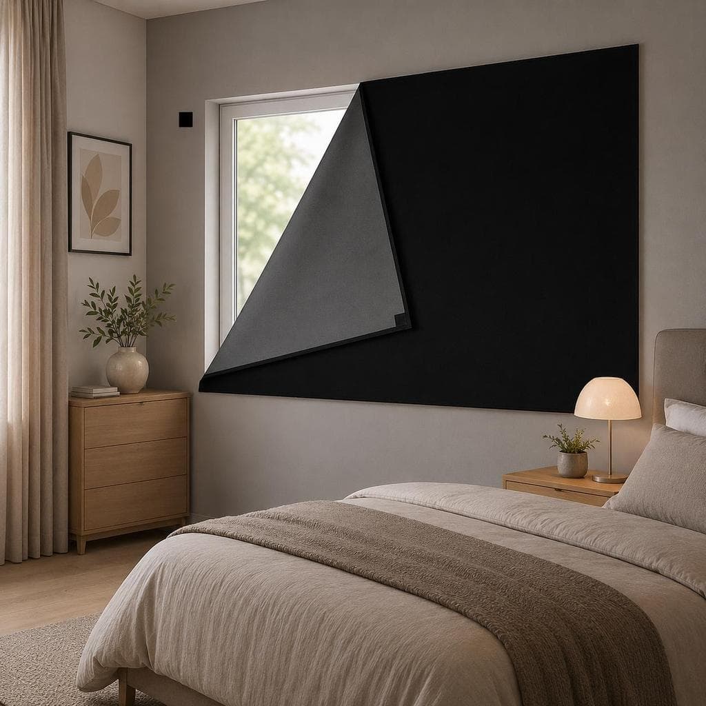 Cortina Painel Blackout PVC 100% Bloqueio de Luz para Quarto Sala Privacidade Total Lançamento.