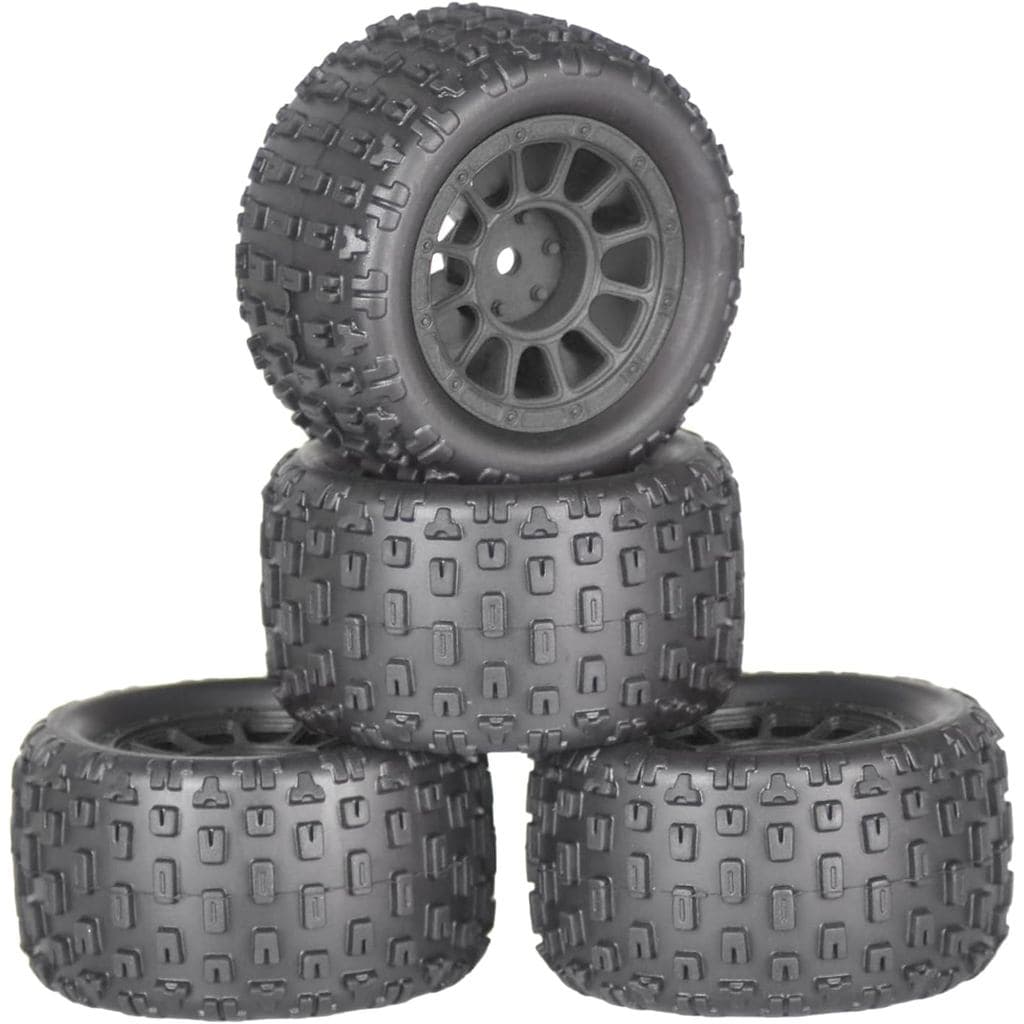 4 Pneus de Caminhão Monstro 1/16 1/18 Escala 74mm com Inserção de Espuma Pré-colada para ARRMA Granite 1/18 Granite/Typh